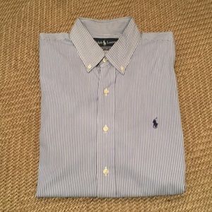 Ralph Lauren pin stripe button down, custom fit